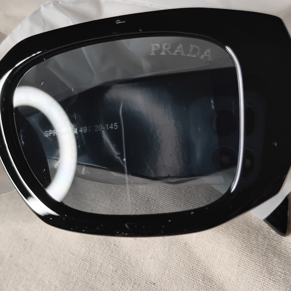 Prada Black Oversized Rectangular Sunglasses - image 3